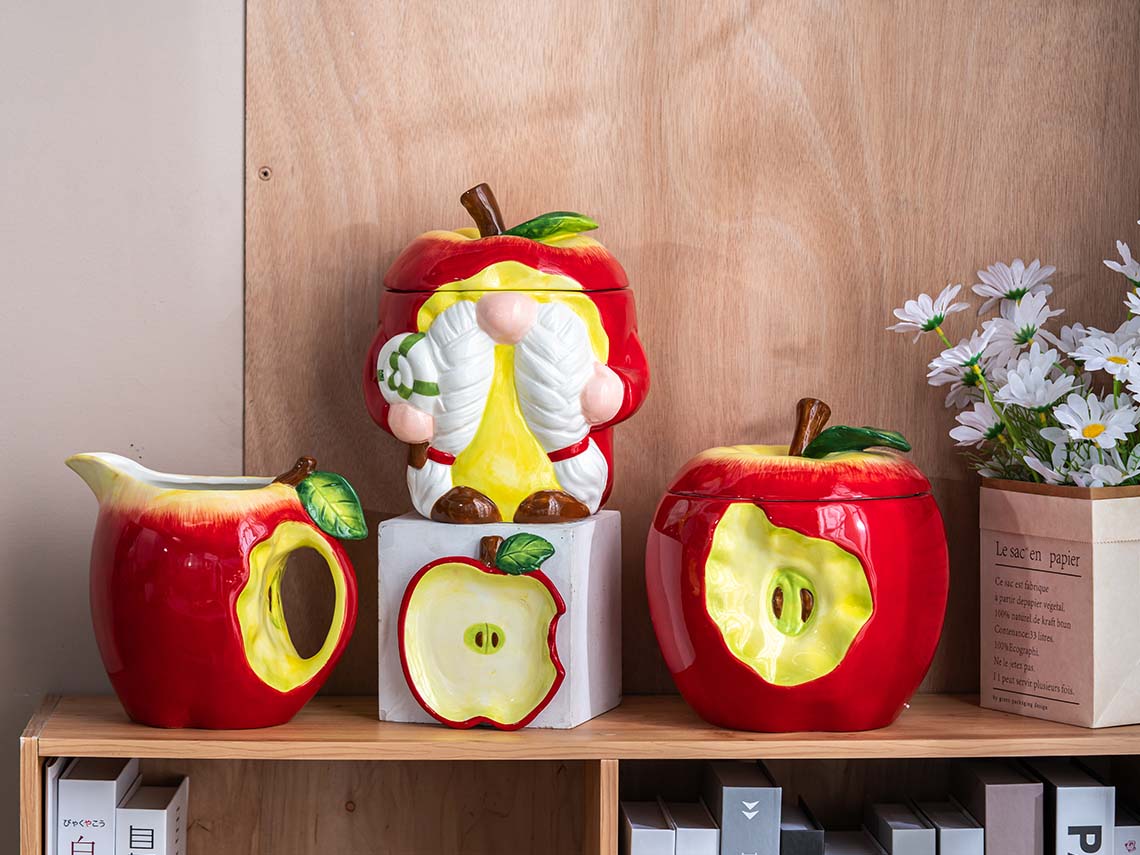Red apple servo tableware-製品一覧 - Ys (Sano) Ceramics.